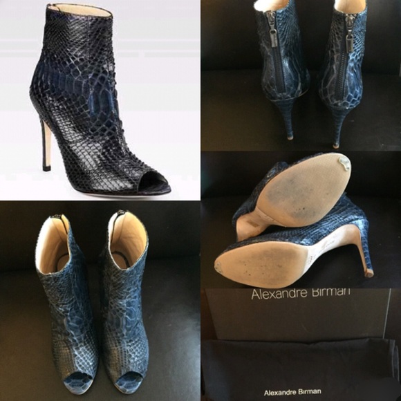 Alexandre Birman Python Booties - Picture 3 of 13